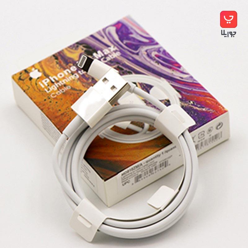 کابل شارژ USB به لایتنینگ ایفون iPhone XS Max طول یک متر