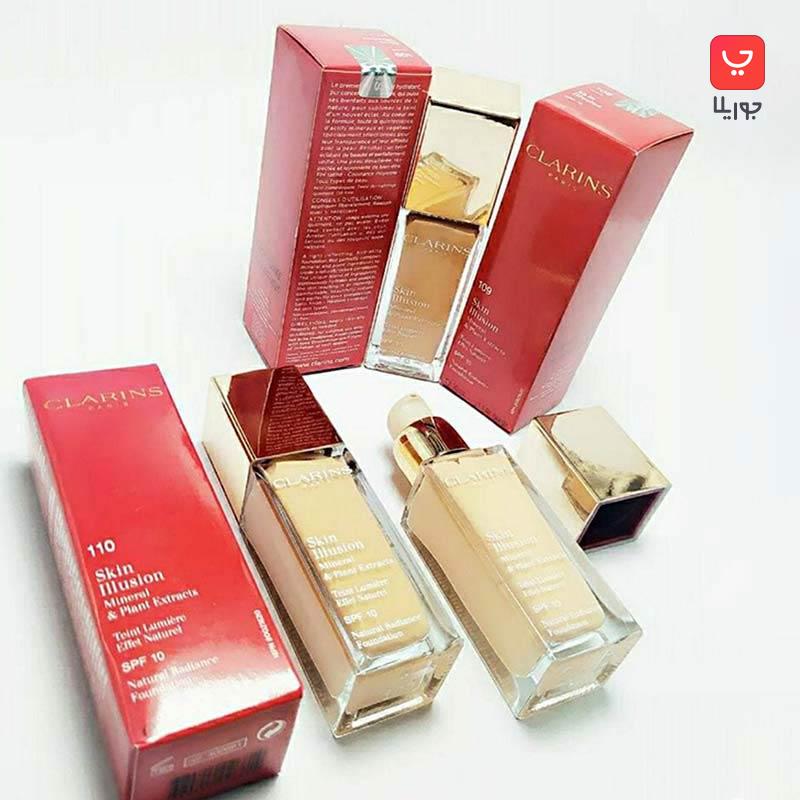 کرم پودر اسکین ایلوشن کلارنس رنگ بندی 108 CLARINS Paris